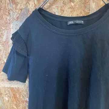 AE10294 ZARA 반팔 T셔츠 블랙 여성용 26 포스