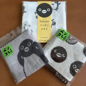 Suica 펭귄 행주&핸드 타월 2장 세트 나카가와 마사시치 상점