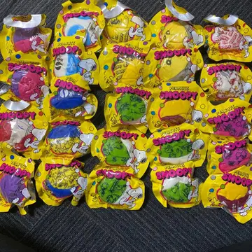 미개봉 스누피 PEANUTS 풋백(Footbag) 공기놀이 24개 10종