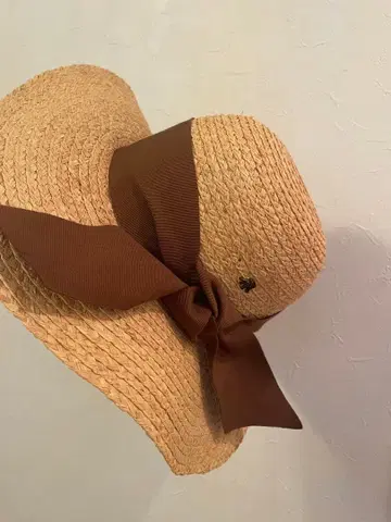 CAPOGIRO 카포지로 피렌체 밀짚모자 브라운 리본