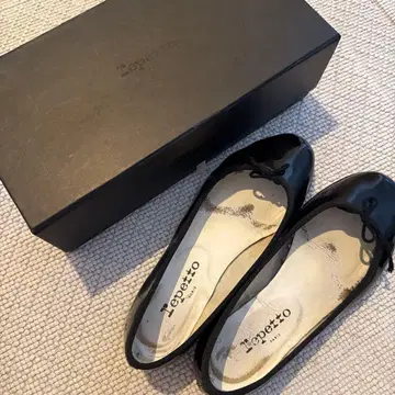 repetto 상드 리옹 에나멜 38.5 382/1 블랙 박스 있음