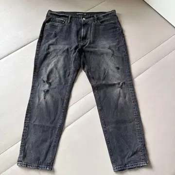 Abercrombie&Fitch 데미지 데님 팬츠 블랙 34x30