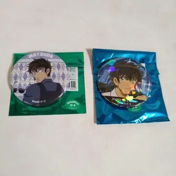 명탐정 코난 홀로그램 캔뱃지 메탈릭 캔뱃지 마츠다 진페이 세트