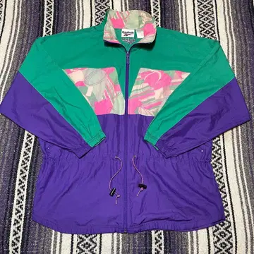 90's Reebok 나일론 자켓 L 허리 조임 디자인