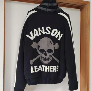 Vanson Leathers 스컬 니트 자켓 XL