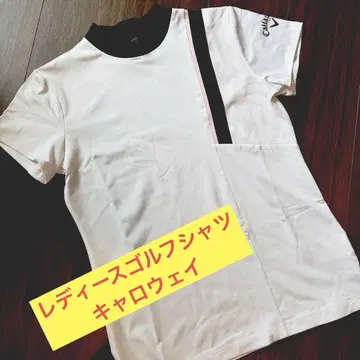 캘러웨이 골프 셔츠 모크넥 화이트 M 사이즈