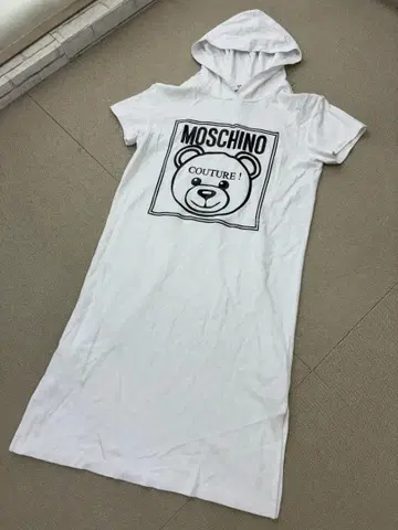 (L06348) 모스키노 테디베어 로고 롱 원피스 164CM