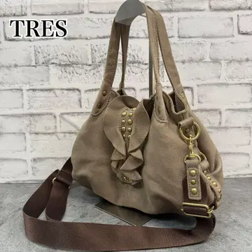 TRES Y2K 00s archive bag 스터드 2WAY백 천연 가죽