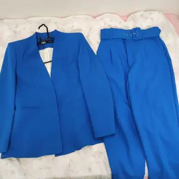 ZARA 블루 팬츠 셋업 미사용 새상품 브랜드 의류 가격 인하 협상 가능