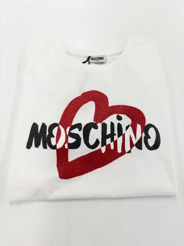 가격 인하 새상품! MOSCHINO TEEN 반팔 T셔츠 화이트 14A