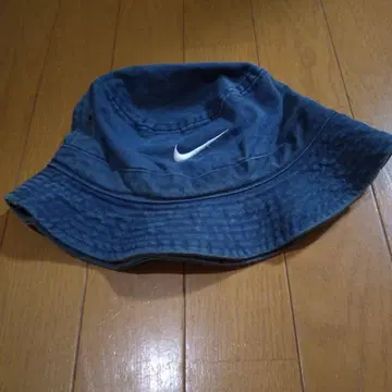 NIKE 버킷햇 데님 블루 자수 로고