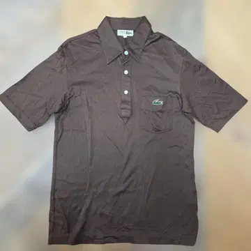 CHEMISE LACOSTE 피케 셔츠 브라운 사이즈 3y75