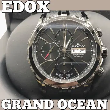 EDOX 에독스/손목시계/그랜드 오션/크로노그래프/자동 와인딩/러버