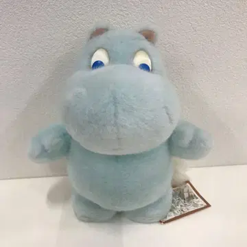 당시물 산라이크 무민 봉제 인형 M 사이즈 1990년 스카이블루 블루