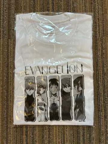 EVANGELION T셔츠 TYPE-B 화이트 M사이즈