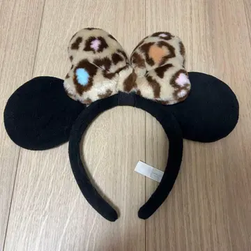 도쿄 디즈니 리조트 머리띠 레오파드 무늬