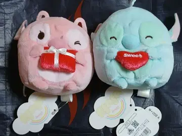 Disney ufufy 봉제 인형 세트 스티치 엔젤