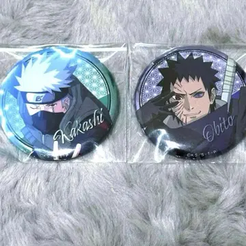 NARUTO 우치하 오비토 하타케 카카시 혼신의 일격 캔뱃지 레어