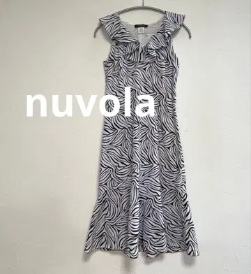 누볼라 nuvola 제브라 패턴 플레어 원피스 여성용 S 이탈리아제