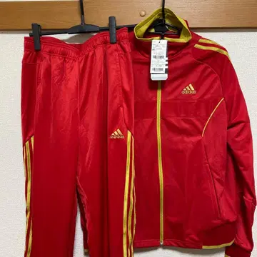 adidas 저지 상하의 세트 레드 골드