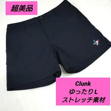 Clunk 여성용 골프웨어 큐롯 팬츠 네이비 L 스트레치