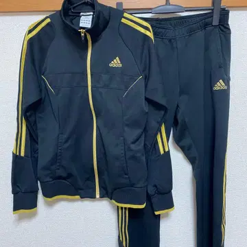 adidas 저리 상하의 세트 블랙 골드