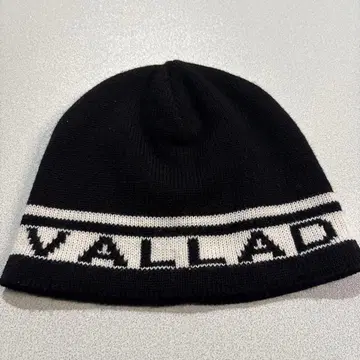 VALLAD 니트 모자 비니 블랙 화이트