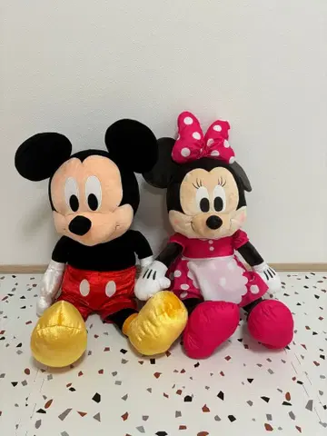 Disney 미키 & 미니 봉제 인형 커플 세트