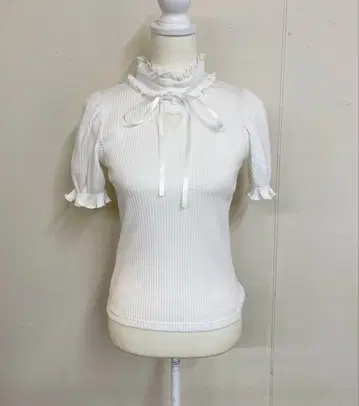 MA*RS 원톤 하트 파임 골지 상의