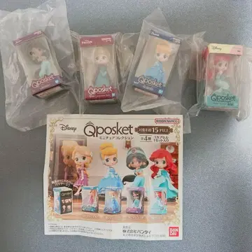 Qposket 미니어처 컬렉션 디즈니 가챠가챠
