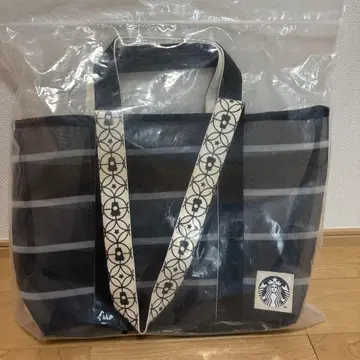 STARBUCKS 스벅 어부 토트 백 블랙