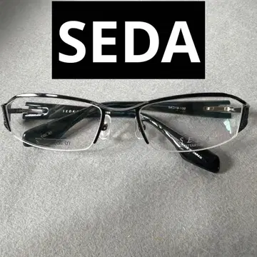 미사용 새상품 사바에 제작 SEDA 하프림 안경 티타늄 SD-2166