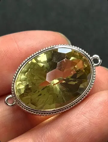 레몬 쿼츠 S925 팔찌 부품