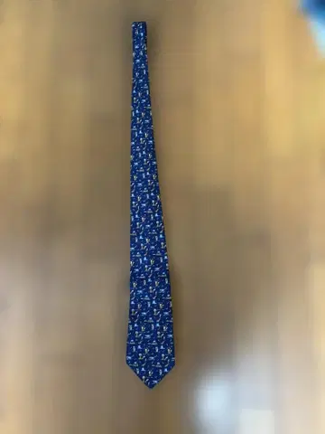 Salvatore Ferragamo 넥타이 네이비 올 패턴