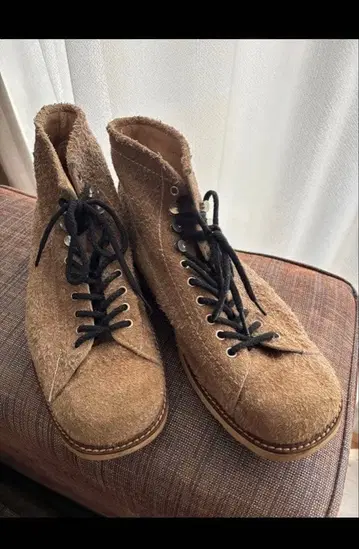 빈티지 토끼 스킨 하이컷 부츠 27cm