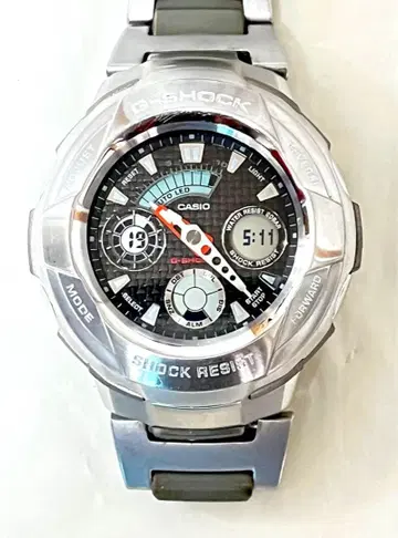 CASIO G-SHOCK SHOCK RESIST 손목시계 실버