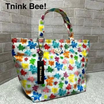 Think Bee! 저스트 하트 멀티 컬러 토트백 핸드백