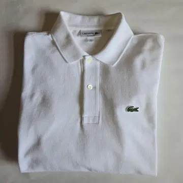[ 페루 제 ] LACOSTE 긴팔 피케 셔츠 화이트 프랑스 기획