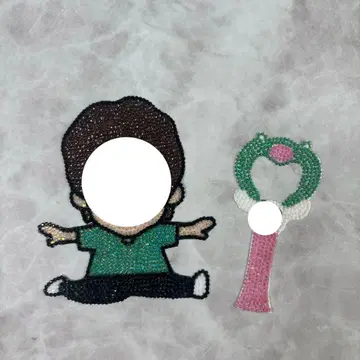 부채 데코 부품