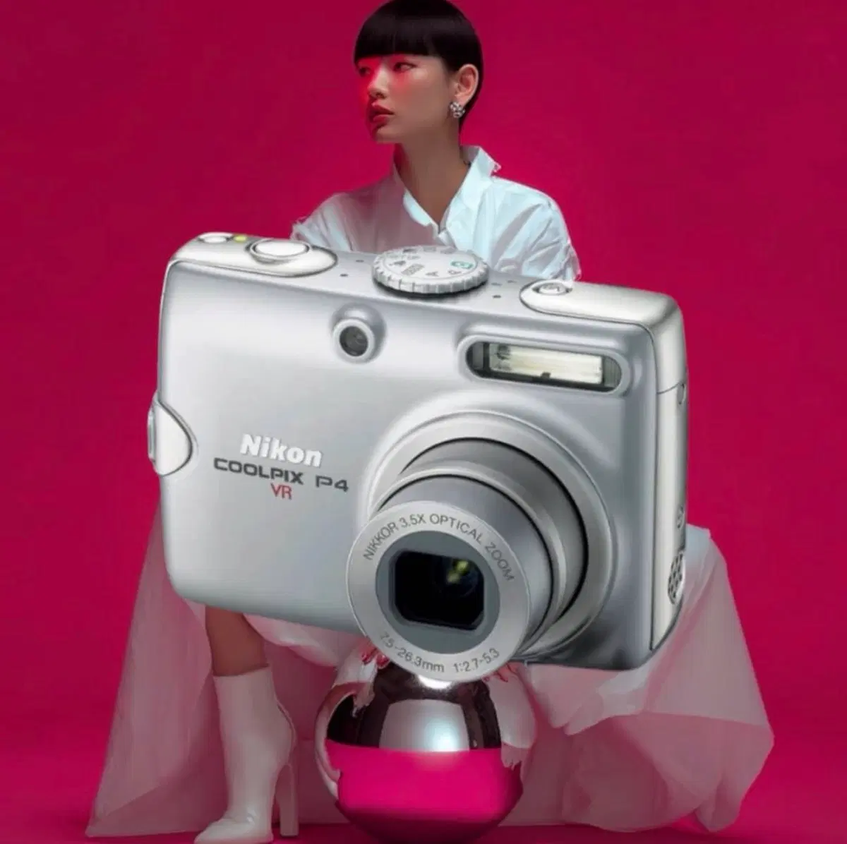A급)니콘 쿨픽스 P4 Nikon Coolpix p4 빈티지 디카 | 브랜드 중고거래 
