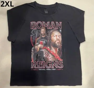 레어 정품 [미사용 새상품] WWE 로만 레인즈 T셔츠