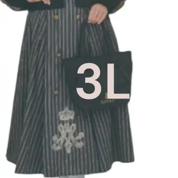 새상품 아오키 미사코 니나스 스커트 다크 그레이 3L 시마무라