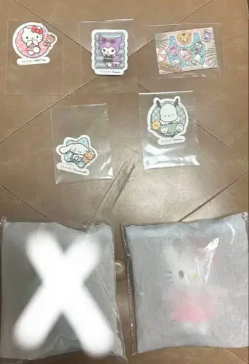 VIAGE 산리오 콜라보 봉제 인형 스티커 헬로키티