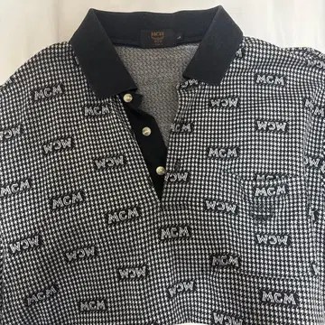MCM 피케 셔츠 L 사이즈 올 패턴 블랙 구제 의류