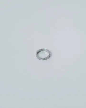 실버 컬러 풀 이터니티풍 반지