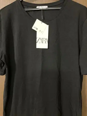 ZARA 크루넥 티셔츠 블랙 새상품