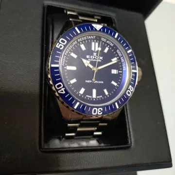 [새상품급] EDOX NEPTUNIAN 자동 시계 블루