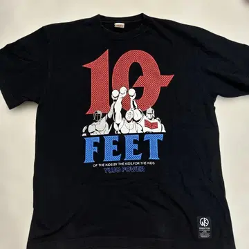 10-FEET x 근육맨 콜라보T셔츠 블랙