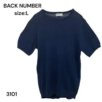 백넘버 BACK NUMBER 니트 셔츠 상의 네이비 L