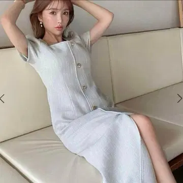 [새상품급] 에이미 스토어 트위드 깔끔한 원피스